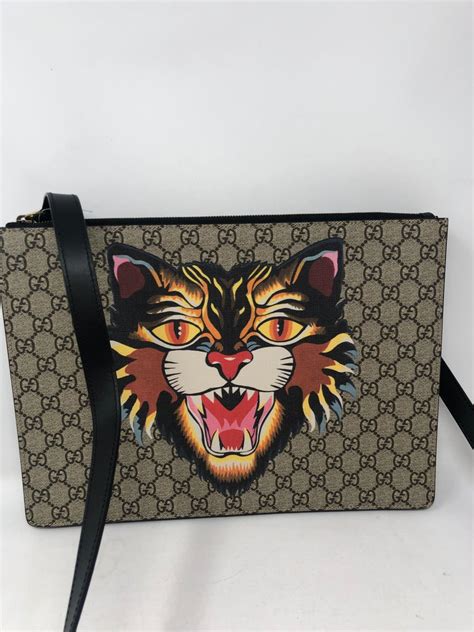 gucci tiger clutch bag|Gucci clutch bag vintage.